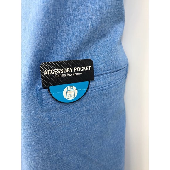 PGA Tour Mens Golf Short Stretch Waist Blue Size 42 NEW - Picture 4 of 6